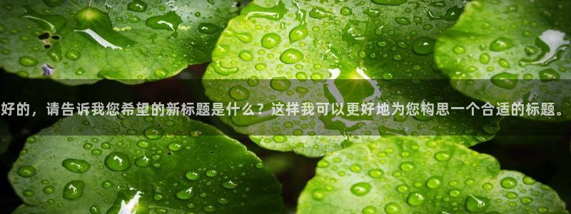 1249cc赢彩天：好的，请告诉我您希望的新标题是什么？这样我可以更好地为您构思一个合适的标题。